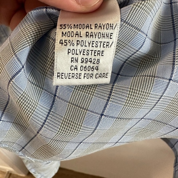 Bugatchi Men's detailed short sleeve shirt Large - Picture 3 of 5